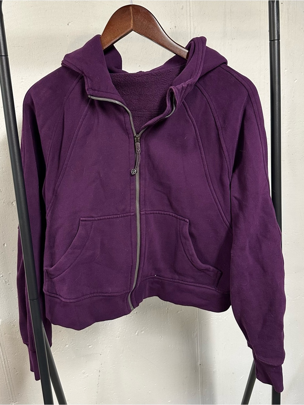 lululemon athletica Full-Zip Hooded Sweatshirt in Deep Purple